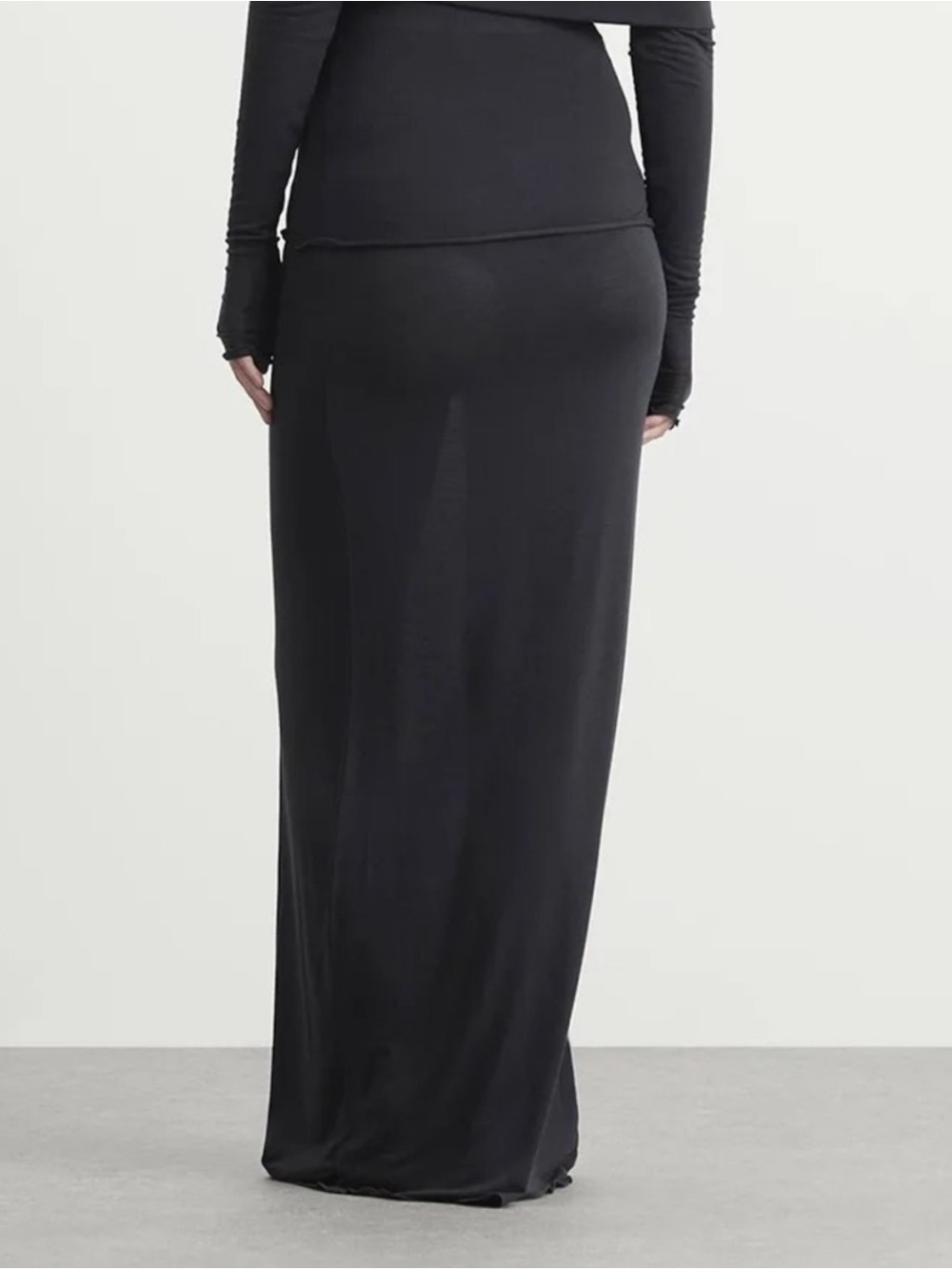 SKIMS Sheer Modal Maxi Skirt (Size: L) - Picture 3 of 7